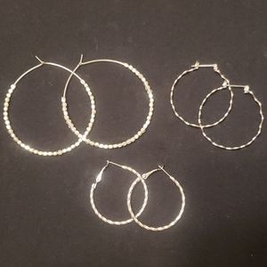 Earrings set of 3